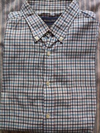 Camisa cuadros Massimo Dutti Talla XL hombre