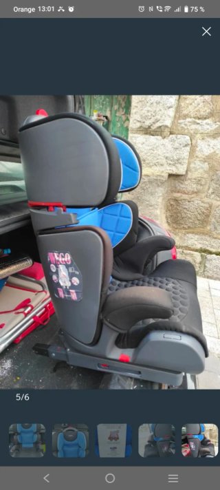 Silla de Coche Klippan Grupo 2/3 con Isofix