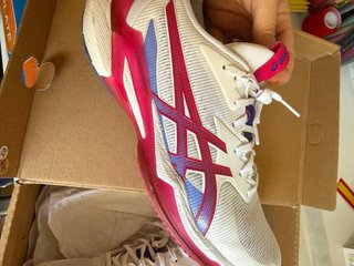 Zapatillas Asics Padel Mujer Blancas/Rosa