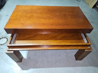 Mesa elevable salon maciza