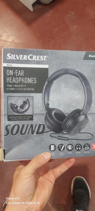 Auriculares Silver Crest On-Ear Negros