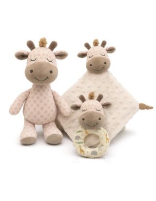 Canastilla Jirafa Peluche Manta Sonajero