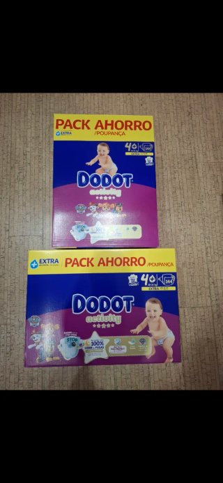 2 Packs de Fraldas Dodot Activity T4+