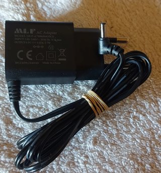 Cargador 6V 450mA DC conector fino