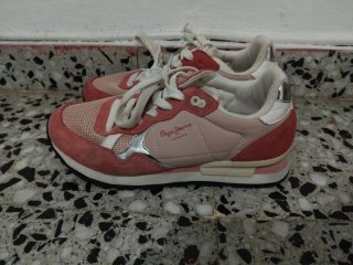 Zapatillas Pepe Jeans rosas y blancas