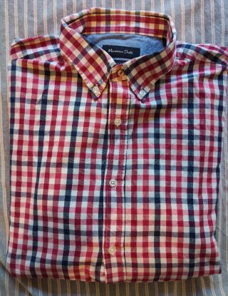 Camisa cuadros Massimo Dutti Talla L Hombre