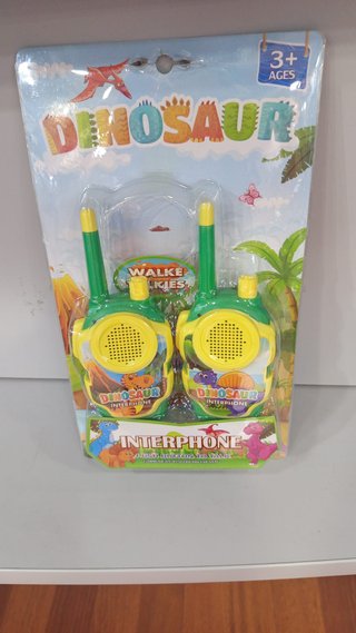 Walkie Talkie Infantil ANBOBILI Dinosaurio 2 Uds
