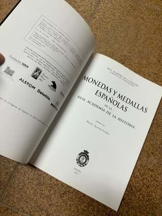 Libro Monedas y Medallas Españolas RAH
