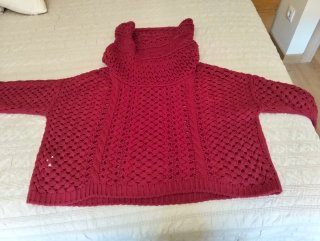 Jersey Promod Vino Talla M Corto Encaje