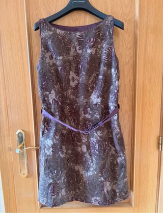 Vestido Roberto Verino gris y morado