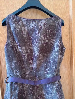 Vestido Roberto Verino gris y morado