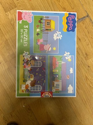 Puzzle Educa Peppa Pig 3 Puzzles 20x30cm