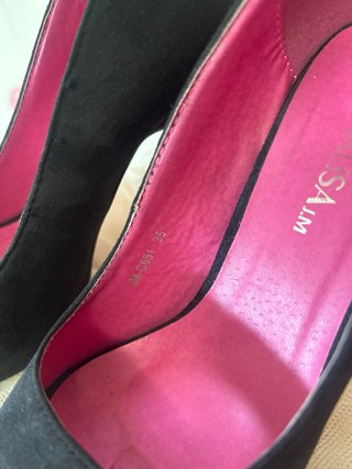 Zapatos negros tacón 10cm talla 35