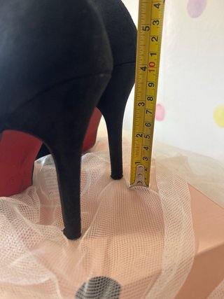 Zapatos negros tacón 10cm talla 35