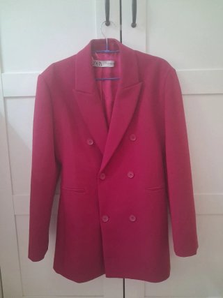 Blazer Zara Rosa Talla M