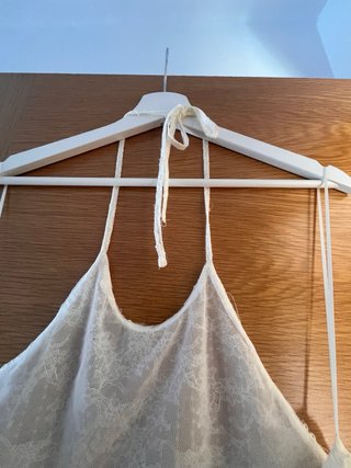 Vestido corto blanco Zara talla única