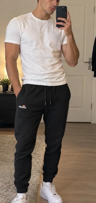 Pantalón chándal Ellesse negro jogger talla S