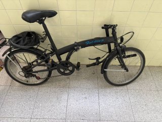 Bicicleta Plegable Negra
