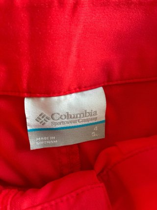 Pantalón corto Columbia rojo