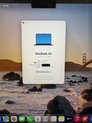 MacBook Air M4 16GB 256GB Medianoche 13,6”