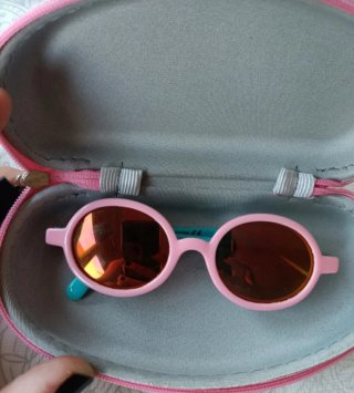 Gafas de sol infantiles rosa y azul