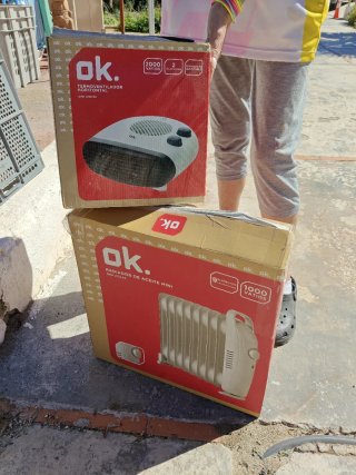 Calefactor y radiador OK.