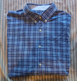 Camisa Cortefiel cuadros azul Talla XL