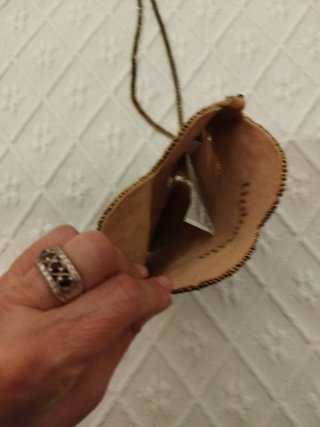 Bolso fiesta hoja dorada