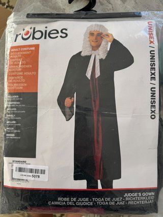 Disfraz Juez Robies Talla Única