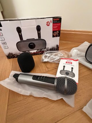 Karaoke Portátil SDRD SD-316 con 2 Micrófonos