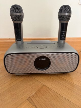 Karaoke Portátil SDRD SD-316 con 2 Micrófonos