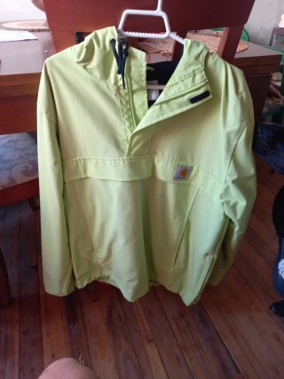 Chaqueta Cortavientos Carhartt Verde fosforito