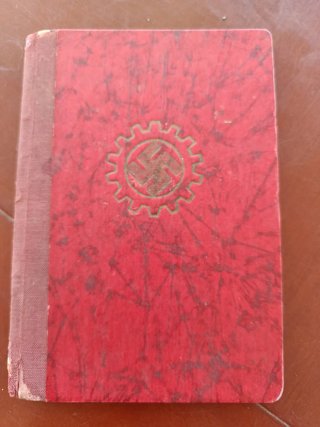 Libreta DAF (Frente Alemán del Trabajo) 1941-45