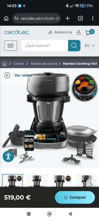 Robot Cecotec Mambo Victory + Unique + Dispensador