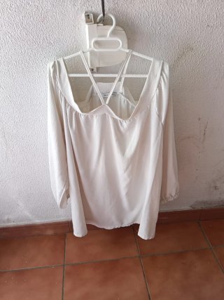 Blusa Blanca Elegante Made in Italy