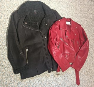Chaqueta Negra y la de cuero de regalo