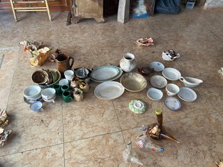 Lote de porcellana e ceramica