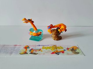 2 Personaggi Kinder Super Giraffe