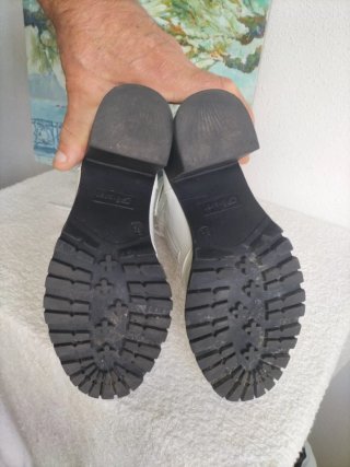 Botines charol blancos Forever talla 35.5 tacón gr