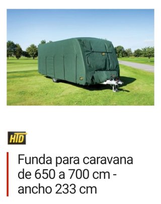Funda caravana HTD 4 capas 700x233cm