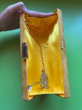 Bolso de mano amarillo para bodas