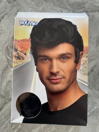 Peluca Danny Grease Boland Negra Talla Única