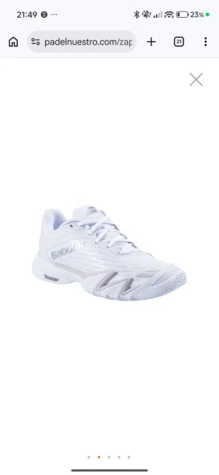 Zapatillas de Pádel Babolat Blancas