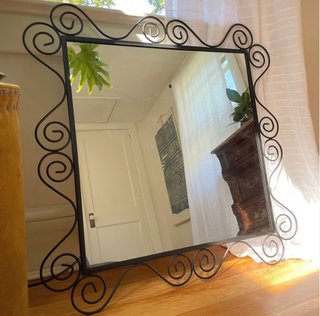 Espejo vintage IKEA NORESUND negro