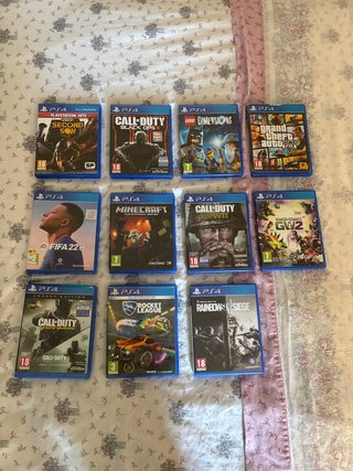 Lote de 11 juegos en disco de PS4