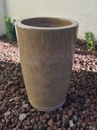 Vaso in cotto smaltato