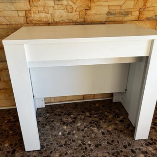 Tavolo consolle allungabile bianco in legno