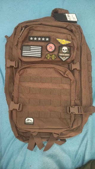 Mochila Táctica Militar Grande Tenth Army Marrón