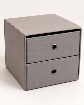 Cajonera de tela gris