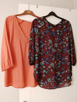 Lote 2 blusas manga 3/4